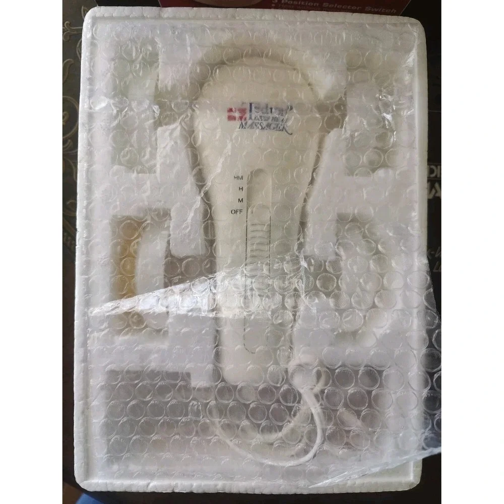 Tedron Deep Heat Electric Handheld Massager 4 Attachments Face Scalp Body‎ Works
